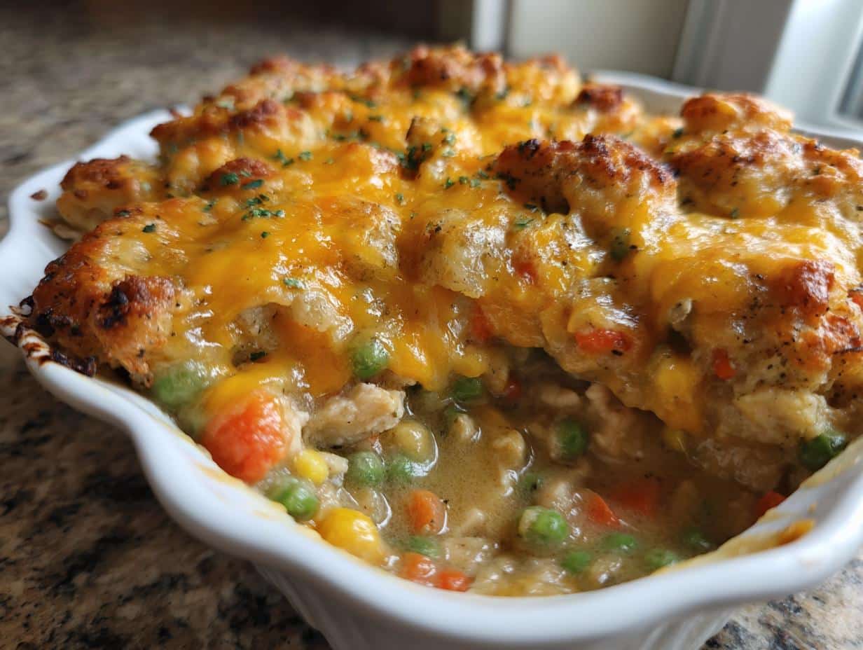 Crustless Chicken Pot Pie