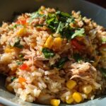 Easy Zesty Corn Chicken Rice Bowl
