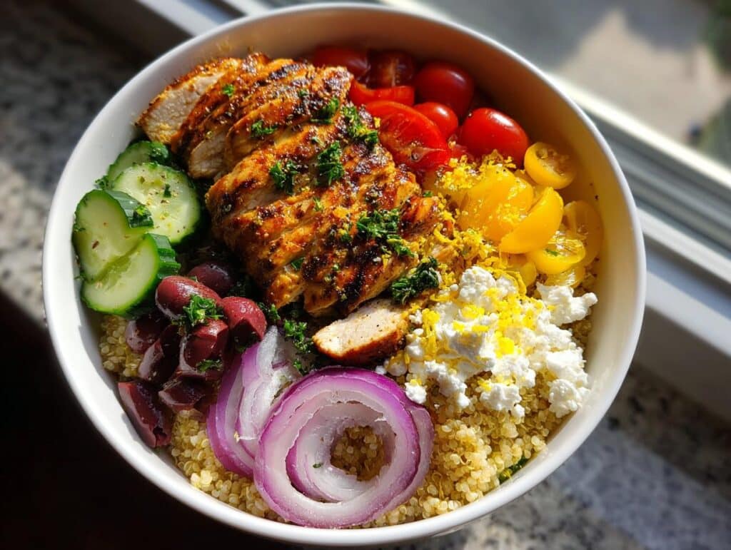 Greek Chicken Bowls
