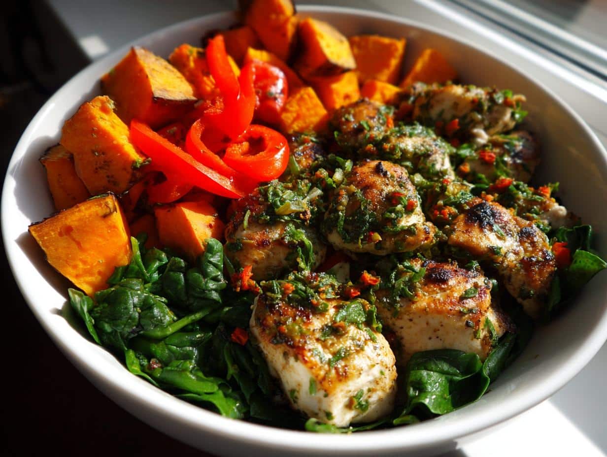 Grilled Herb Chicken Bowl with Sweet Potato