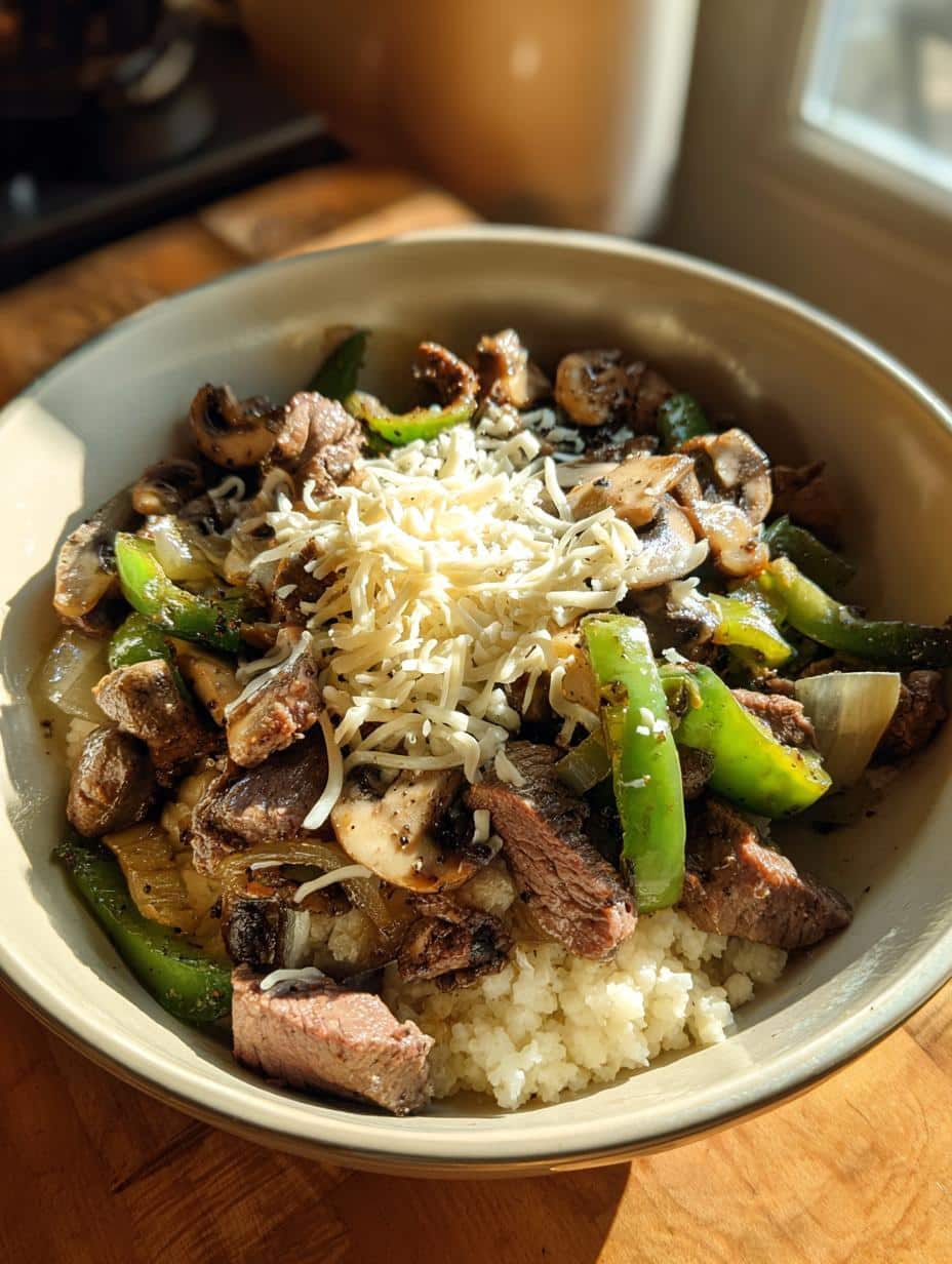 Healthy Philly Cheesesteak Bowl - detail 1