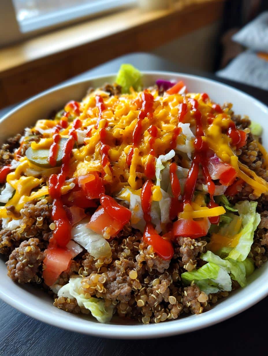 High-Protein Cheeseburger Bowls - detail 1