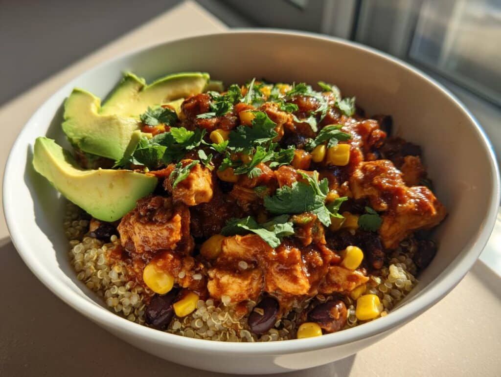 High Protein Cowboy Butter Chicken Bowl