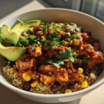 High Protein Cowboy Butter Chicken Bowl