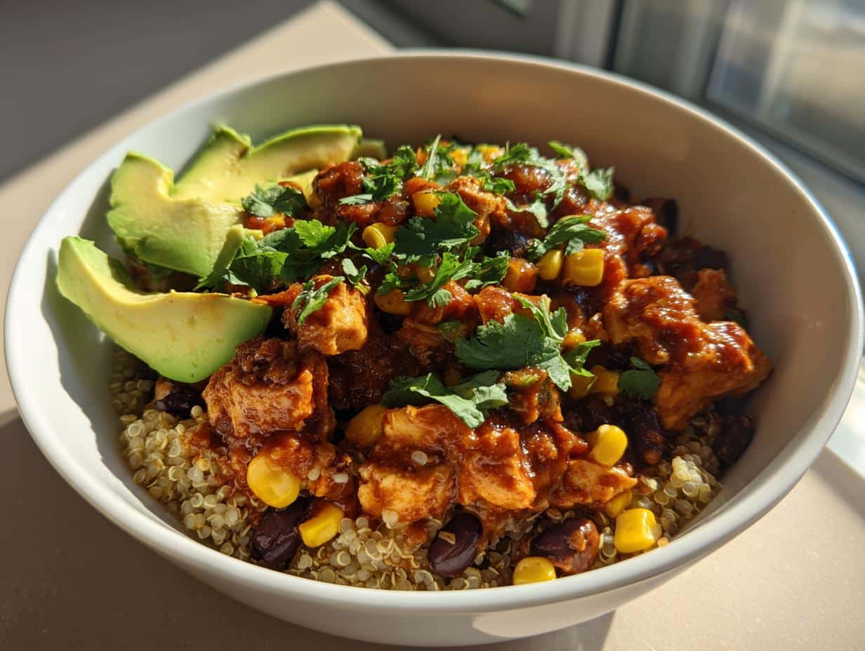 High Protein Cowboy Butter Chicken Bowl