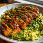 Honey Lime Chicken and Avocado Rice Bowl