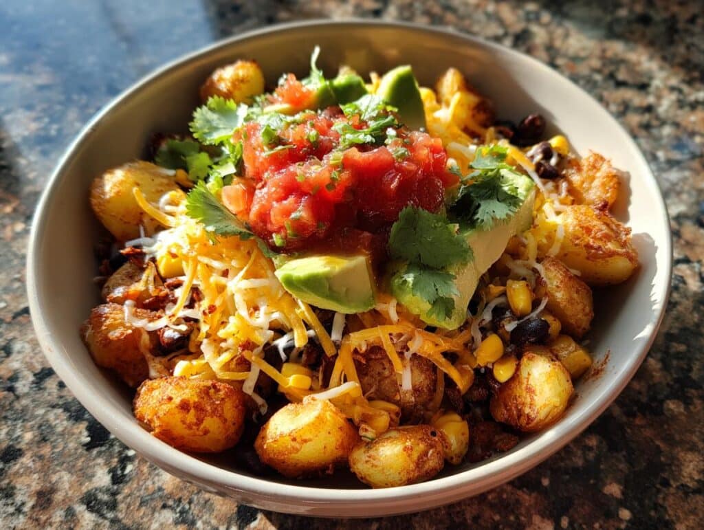Loaded Potato Taco Bowls