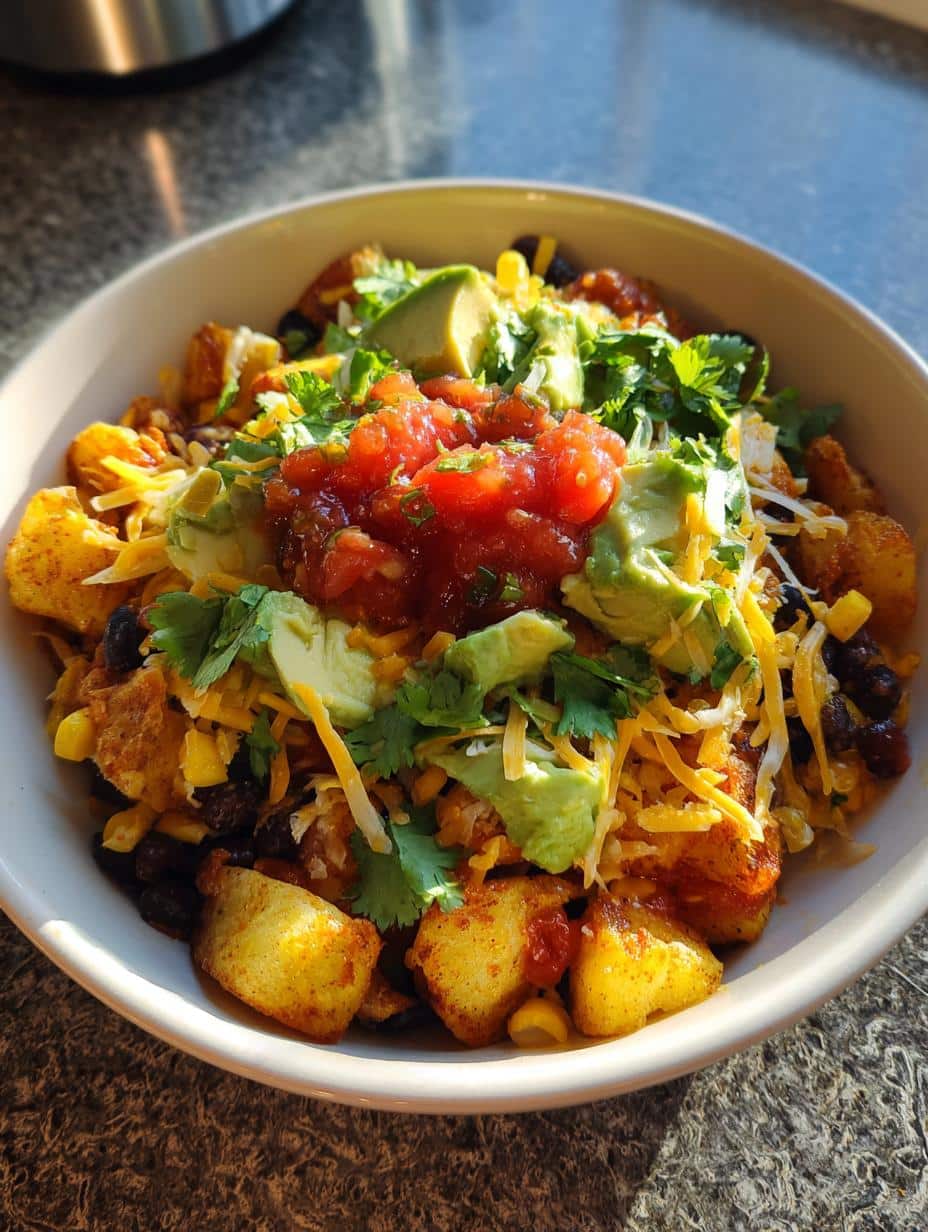 Loaded Potato Taco Bowls - detail 1