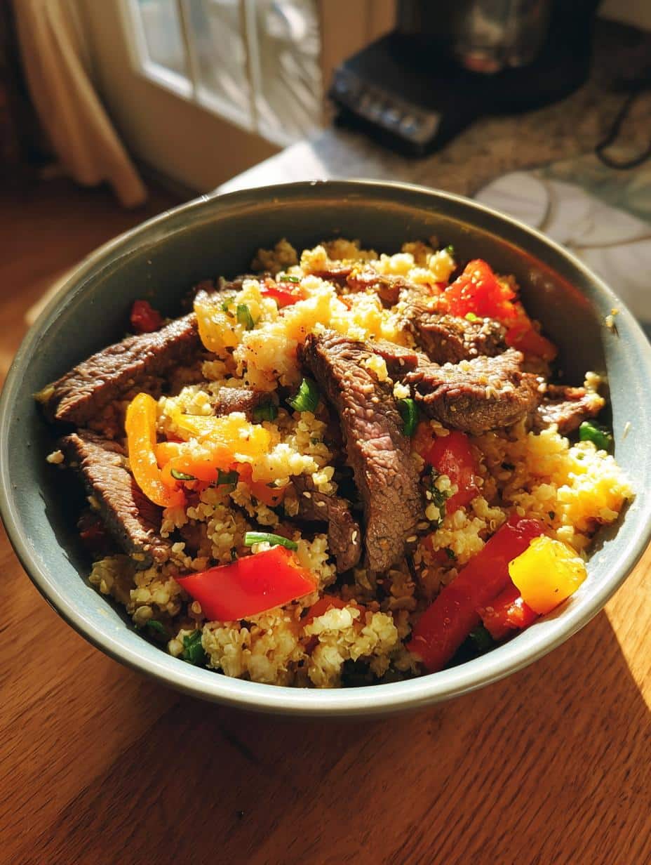 Low-Carb Steak Bowl - detail 1