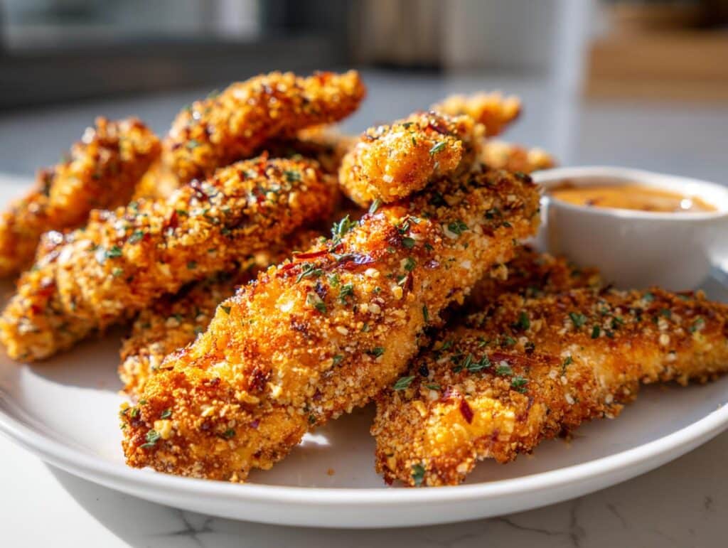 Pretzel-Crusted Chicken Fingers Recipe