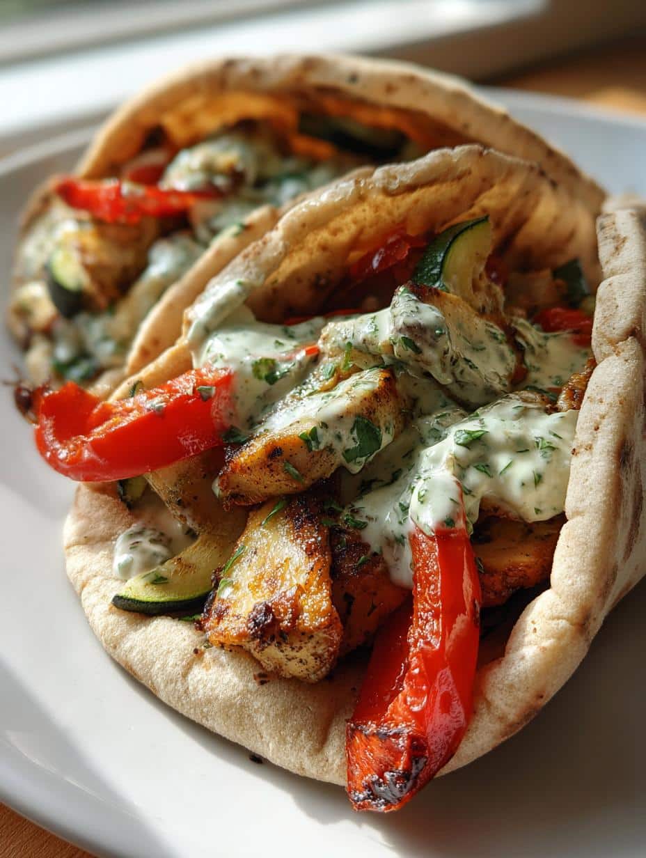Sheet Pan Chicken Pitas with Herby Ranch - detail 1