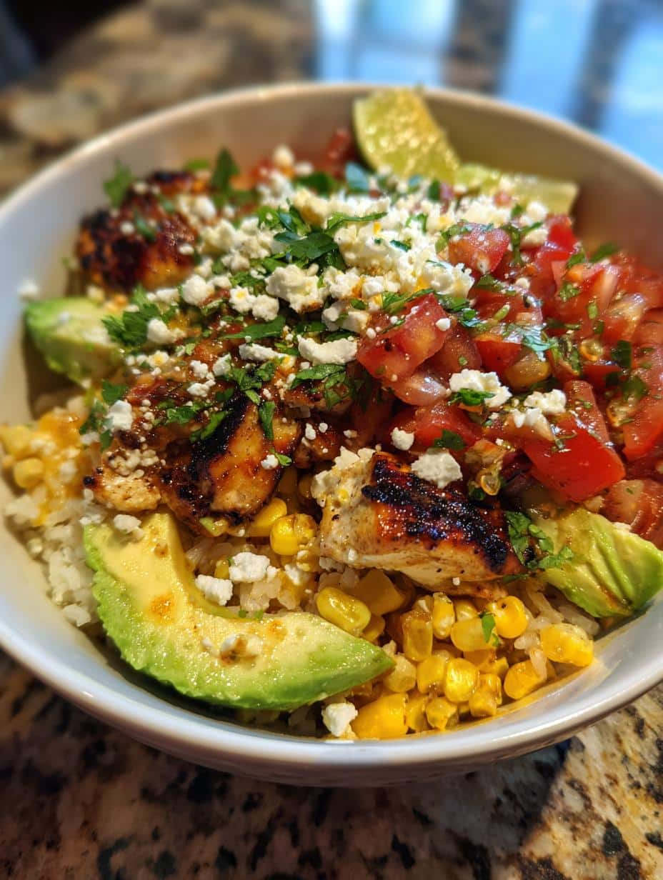 Street Corn Chicken Bowls - detail 1