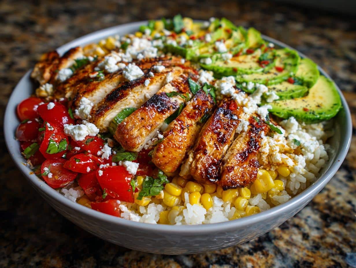 Street Corn Chicken Bowls