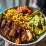 Street Corn Chicken Rice Bowl
