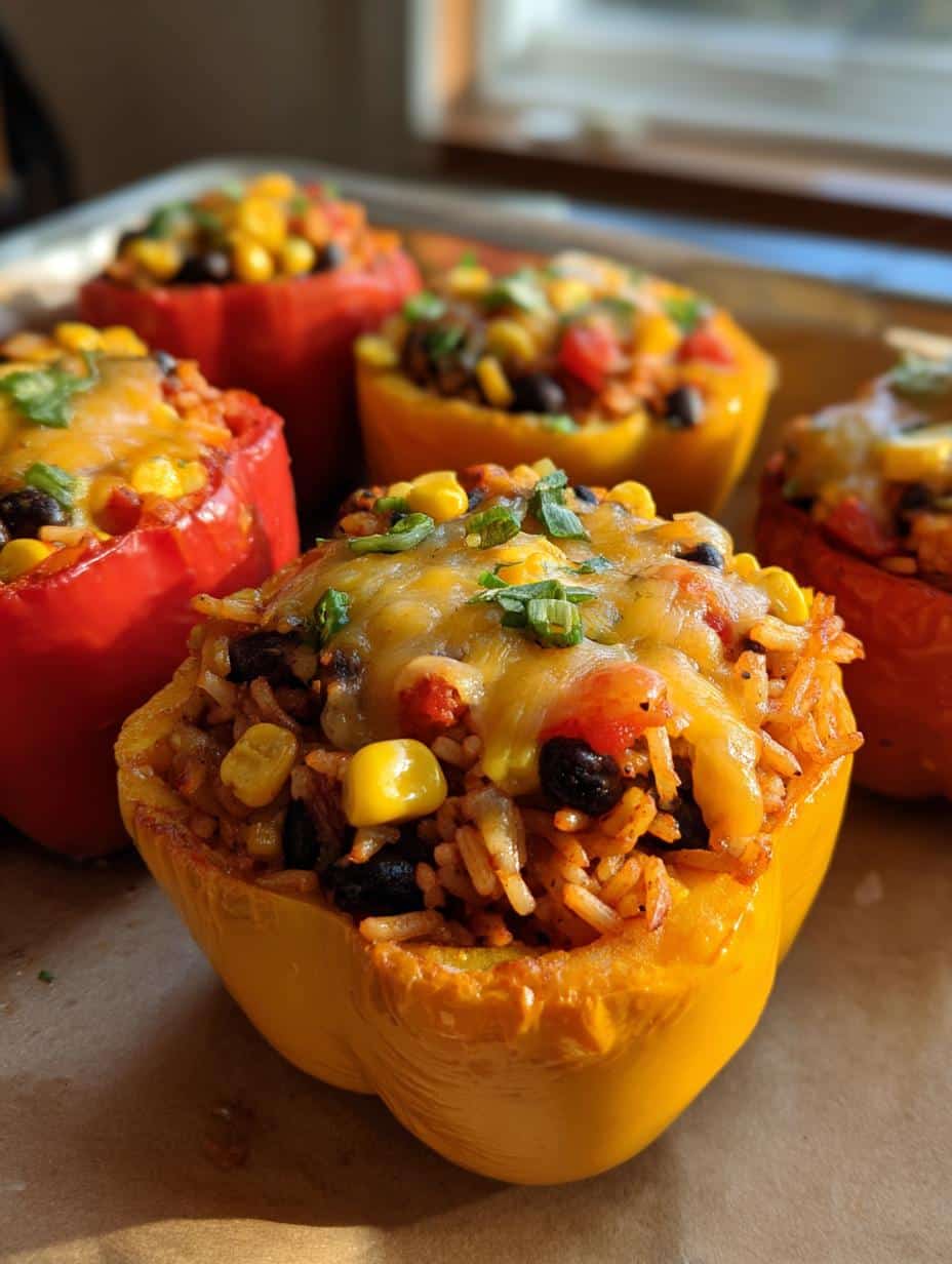 Vegetarian Stuffed Peppers - detail 1